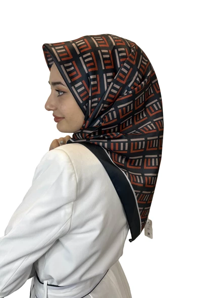 Quare Kristal Eşarp, Çizgi Desenli 01067  SİYAH ürün görseli 1