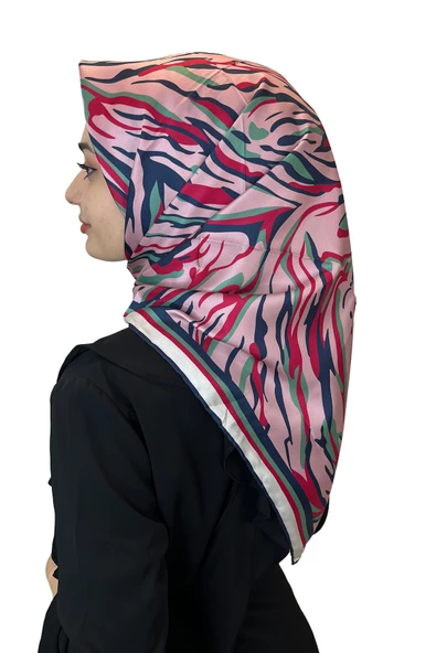 Quare Rayon Tivil Eşarp Desenli Rayon Eşarp 1070  PUDRA ürün görseli 1