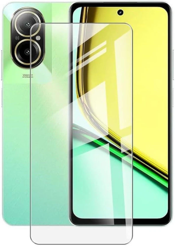 Realme 12 Lite ile Uyumlu Şeffaf Esnek Nano Cam Ekran Koruyucu ürün görseli 1