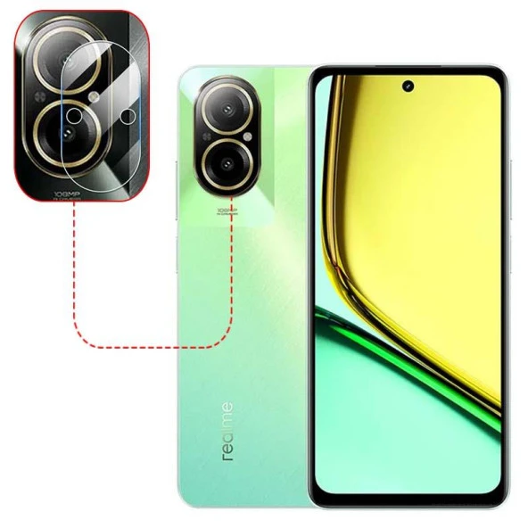 Realme 12 Lite Esnek Nano Kamera Lens Koruyucu (1 Set) ürün görseli 1