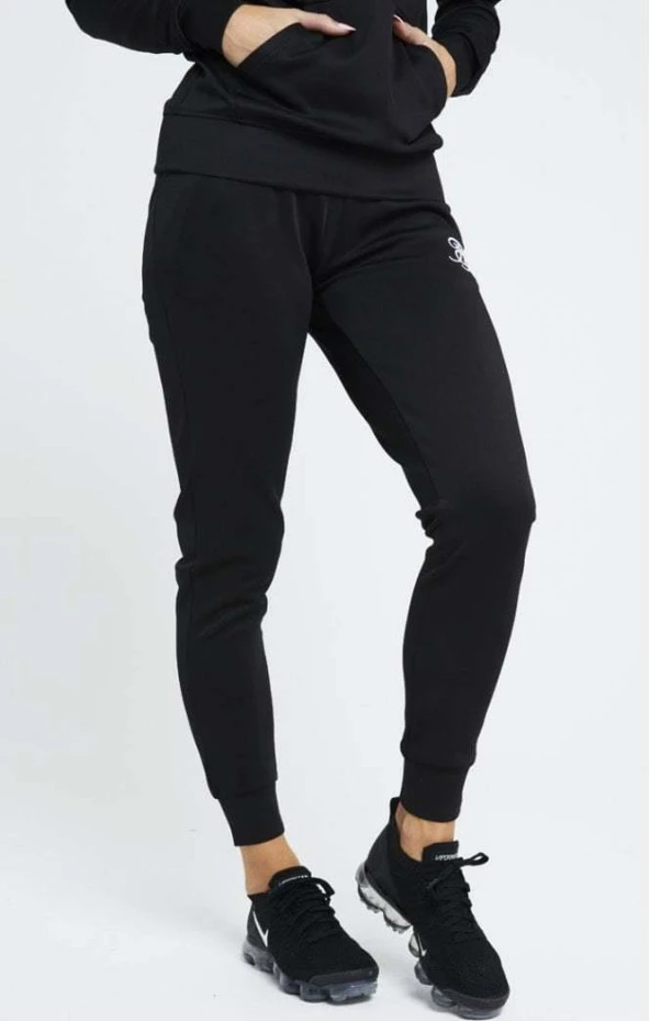 SikSilk Poly Jogger - Black - Resim 2
