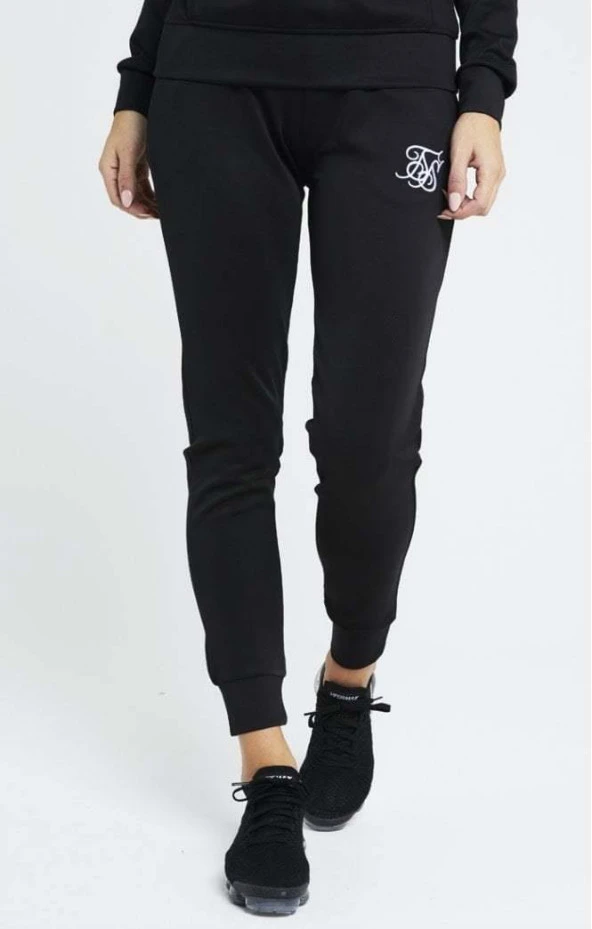 SikSilk Poly Jogger - Black - Resim 3