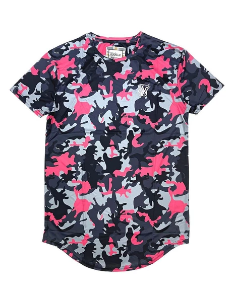 SikSilk Kamuflaj Slim Fit Erkek Tişört ürün görseli 1