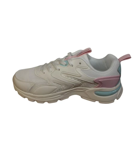 PTTAVM: LUMBERJACK Kadın Beyaz Kalın Taban Memory Foam Sneaker