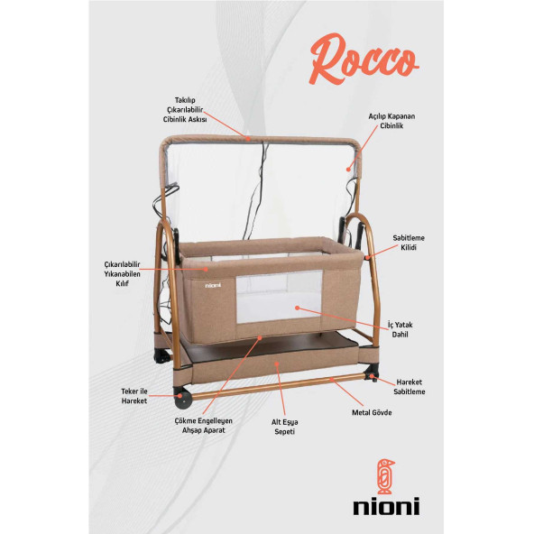 NİONİ ROCCO BEJ  BEŞİK - Resim 2