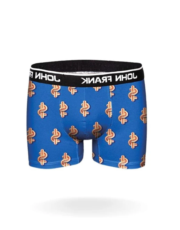 John Frank Dijital Erkek Boxer - Dollar - Resim 2