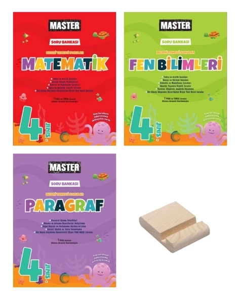 4. Sınıf Master Matematik Fen ve Paragraf 3lü Set ürün görseli 1