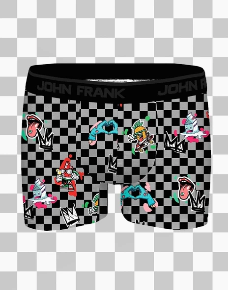 John Frank King Checker Erkek Boxer - Resim 2