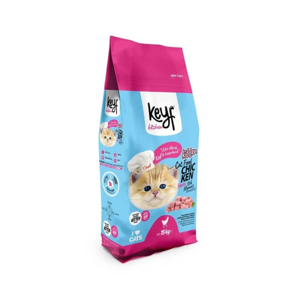 Keyf Kıtten Yavru Kedi Maması-15 Kg ürün görseli 1