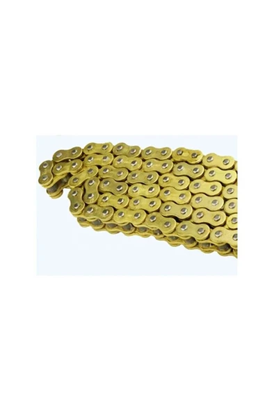 CbR 250-R 25-İnazuma-Nk250-Nk400-Pulsar-Dominar Zincir 520-120 Bakla Oringsiz Düz Gold Sarı  ARASMOTO ürün görseli 1
