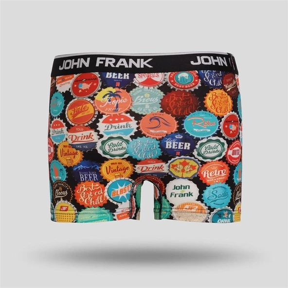 John Frank Dijital Erkek Boxer-Beercap - Resim 2