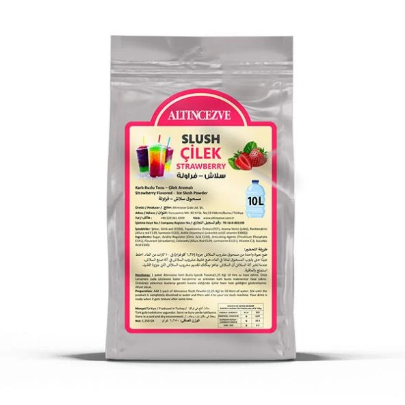 Ice Slush Karlı Buzlu Karlama Tozu | Çilek 1.250 Gr - 10 L ürün görseli 1