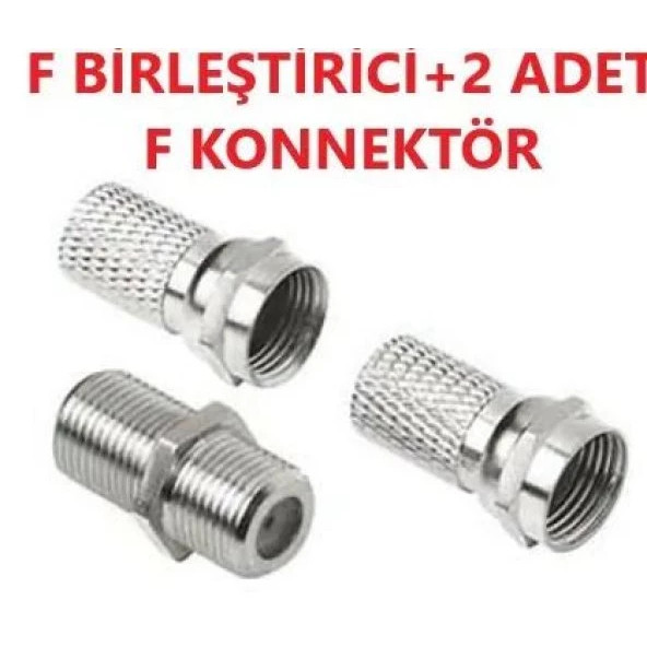 ANTEN KABLOSU BİRLEŞTİRME F BİRLEŞTİRİCİ - F ARA KONNEKTÖR KABLO EKLEME APARATI BİRLEŞTİRME ürün görseli 1