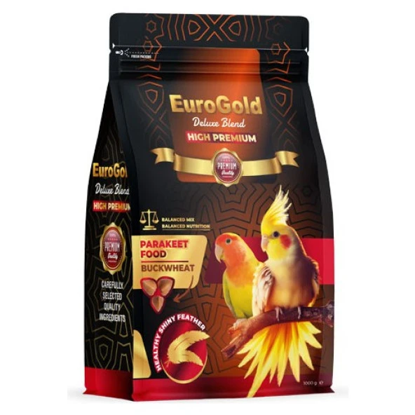 EuroGold Deluxe Paraket Yemi Karabuğdaylı 1000 Gr. Skt:09/2027 ürün görseli 1