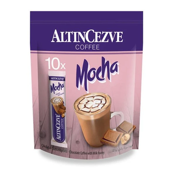 Altıncezve 3ü1 Arada | Üçü bir arada Mocha Çikolatalı 10′ lu Paket (Tek İçimlik) -17 Gr x 10 Adet ürün görseli 1