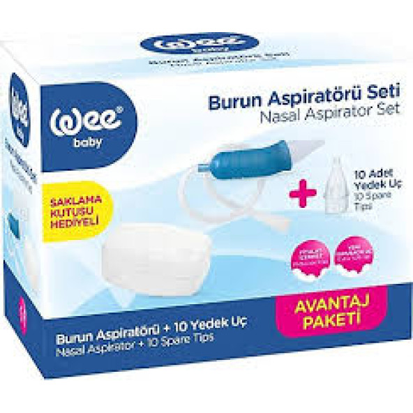 WEE BABY AVANTAJ PK.BURUN ASPİRATÖRÜ SETİ +10 YEDEK UÇ 945 ürün görseli 1
