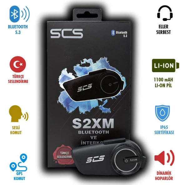 SCS S2XM BLUETOOTH VE INTERCOM - Resim 2