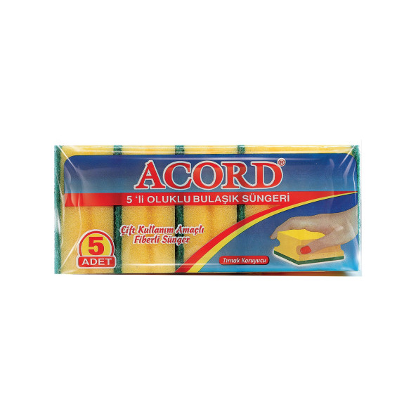 Acord Bulaşık Süngeri 5'li Set ürün görseli 1
