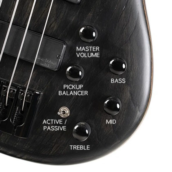 CORT B4 ELEMENT FL OPTB BAS GİTAR, 4 TELLİ, PERDESİZ,OPEN PORE TRANS BLACK - Resim 3