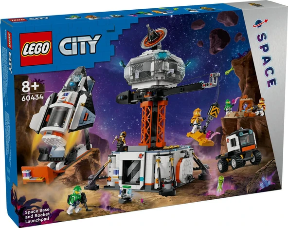 LEGO-60434 City Uzay Üssü ve Roket Fırlatma Rampası ürün görseli 1