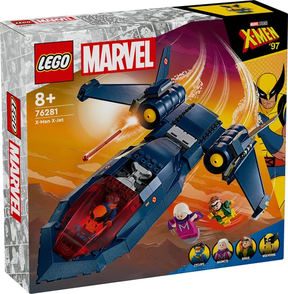 LEGO-76281 Marvel X-Men X-Jet ürün görseli 1