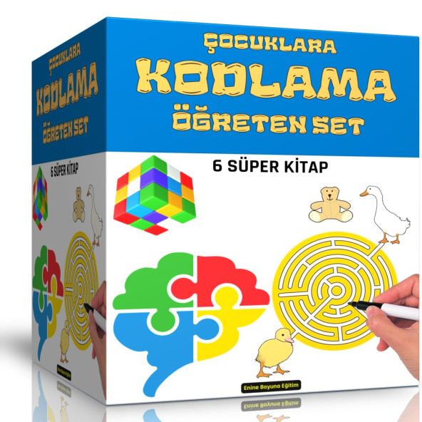 Çocuklara KODLAMA Öğreten Kitaplar SETİ (6 Süper Kitap) ürün görseli 1