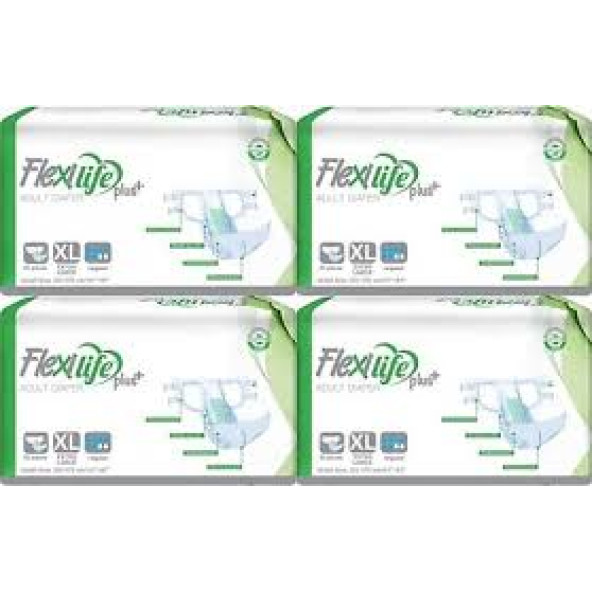 Flexi Life Plus Belbantli Ekstra Buyuk Boy Xlarge Hasta Bezi 30Lu 4 Paket / 120 Adet ürün görseli 1