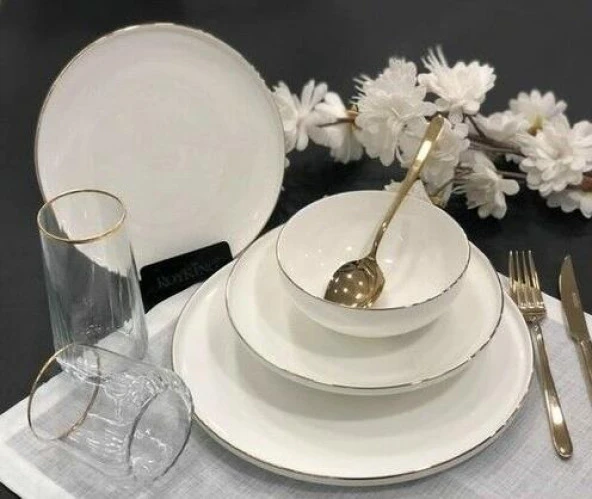 Roy King Gold Slender 24 Parça Yemek Takımı DSN 045 ürün görseli 1