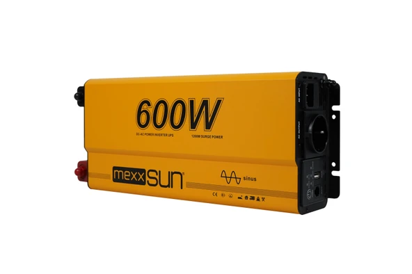 Mexxsun 12V 600W Tam Sinüs UPS (Remote Ekran) İnverter ürün görseli 1