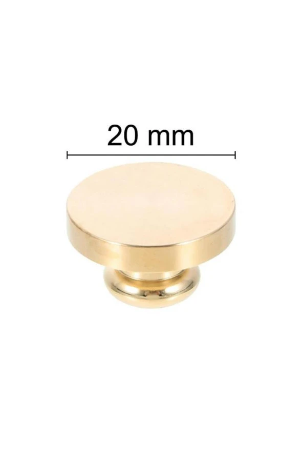Mühürcüm Mühür Mumu Damga 20  mm Yuvarlak Boş Pirinç Kafa + Ahşap Sap R5799O20 ürün görseli 1