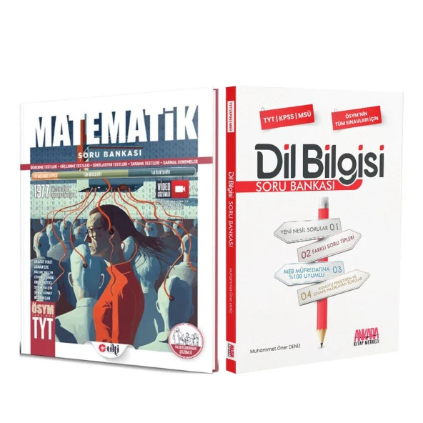 Ulti TYT Matematik ve AKM Dil Bilgisi Soru Bankası Seti 2 Kitap ürün görseli 1