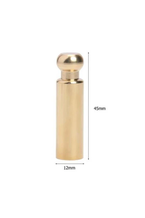 Mühürcüm Boş Mum Mühürü Pirinç Silindir Sütun Damga 12x45 mm R5799PH1245 ürün görseli 1