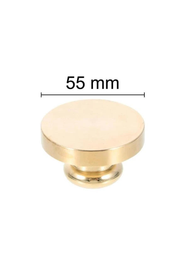 Mühürcüm Mühür Mumu Damga 55  mm Yuvarlak Boş Pirinç Kafa + Ahşap Sap R5799O55 ürün görseli 1