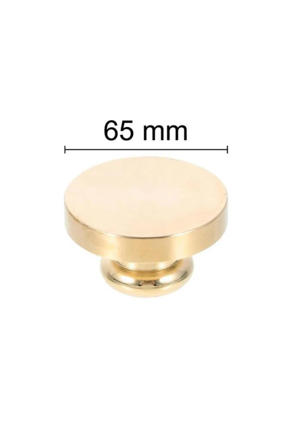 Mühürcüm Mühür Mumu Damga 65  mm Yuvarlak Boş Pirinç Kafa + Ahşap Sap R5799O65 ürün görseli 1