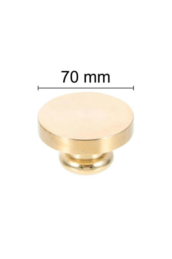 Mühürcüm Mühür Mumu Damga 70  mm Yuvarlak Boş Pirinç Kafa + Ahşap Sap R5799O70 ürün görseli 1