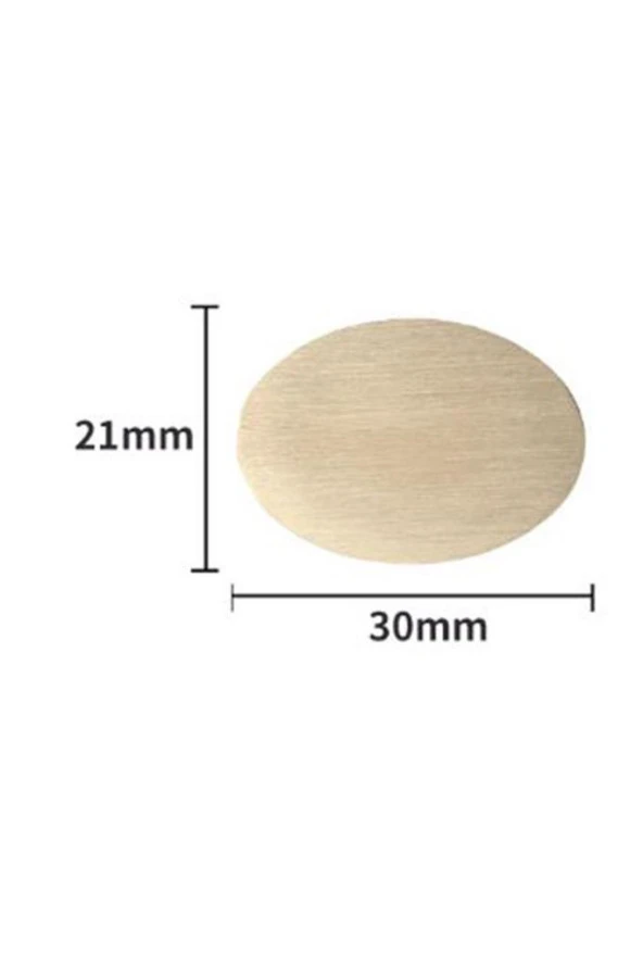 Mühürcüm Mühür Mumu Damga 21x30 mm Oval Boş Pirinç Kafa + Ahşap Sap R5799OE21 ürün görseli 1