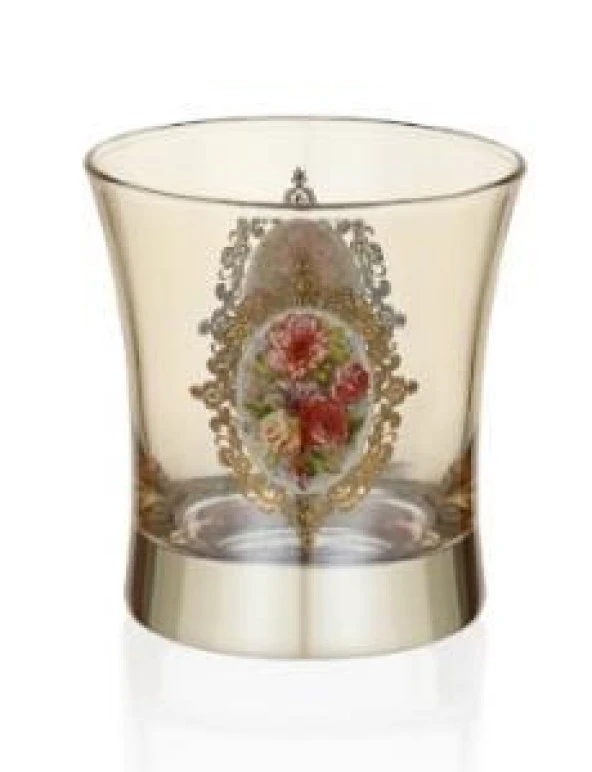DECORİUM KISA MEŞRUBAT BARDAĞI 6 PRC ROMANTICA BAL M00966 ürün görseli 1
