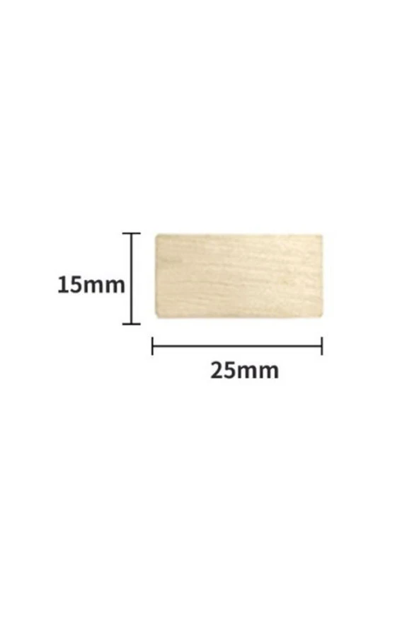 Mühürcüm Mühür Mumu Damga 15 mm Dikdörtgen Boş Pirinç Kafa + Ahşap Sap R5799X15 ürün görseli 1