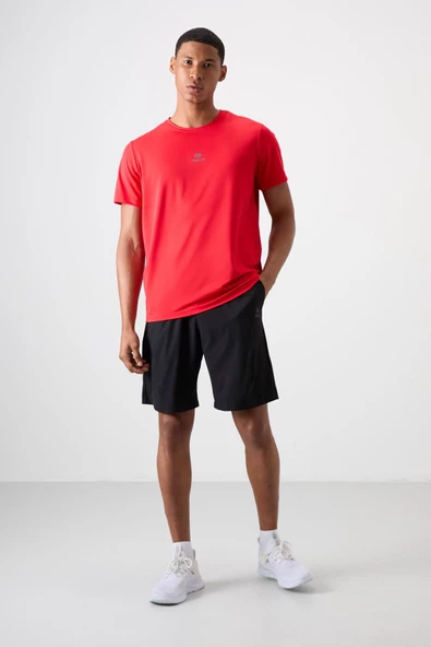 Tommy Life Kırmızı Polyester Nefes Alan Dokulu İnce Esnek Standart Fit Erkek Performans T-Shirt - 88387 ürün görseli 1