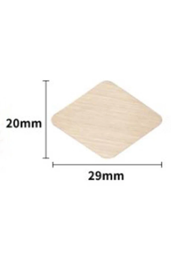 Mühürcüm Mühür 20x29 mm Baklava Boş Pirinç Kafa + Ahşap Sap R5799B2 ürün görseli 1
