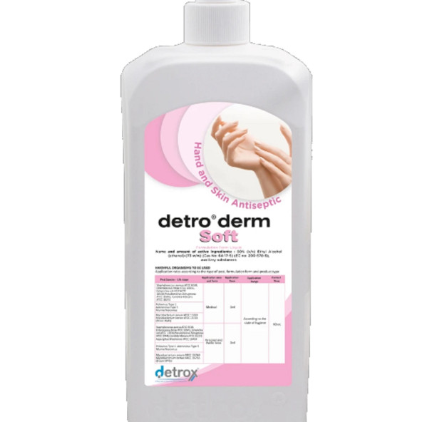 2x1L Detroderm SOFT Etil Alkol El Dezenfektanı, 1 adet Pompa ürün görseli 1