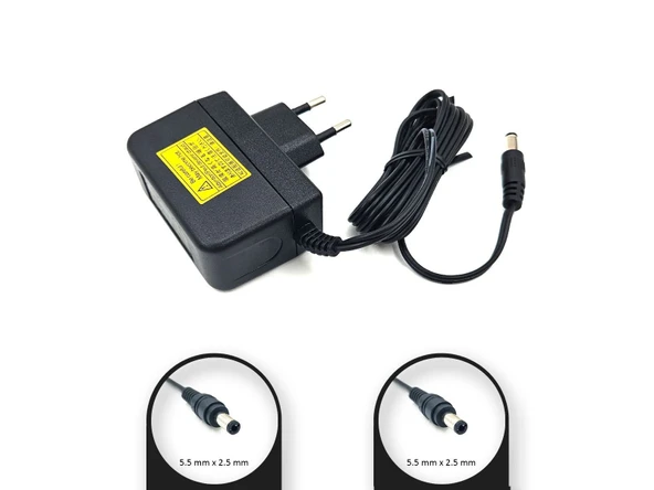 5V 2.4A (2400mA) 12W 5.5x2.5 mm Standart Uç AC Adaptör - Şarj Cihazı ürün görseli 1
