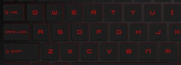MSI MS-16R3 (GF63) Klavye Işıklı Kırmızı Tuş ürün görseli 1