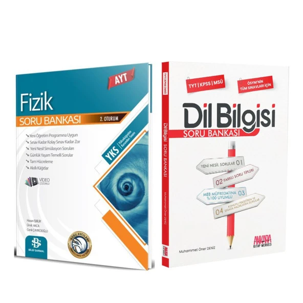 Bilgi Sarmal AYT Fizik ve AKM Dil Bilgisi Soru Bankası Seti 2 Kitap ürün görseli 1