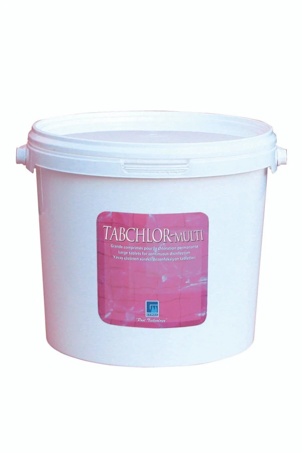 Tabchlor Multi 10 Kg %90 Tablet Klor - Stabilize Triklor Tableti 200 Gr ürün görseli 1