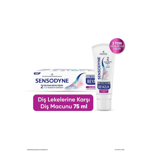 Sensodyne Diş Macunu Klinik Beyazlık Diş Lekesi 75 ml ürün görseli 1