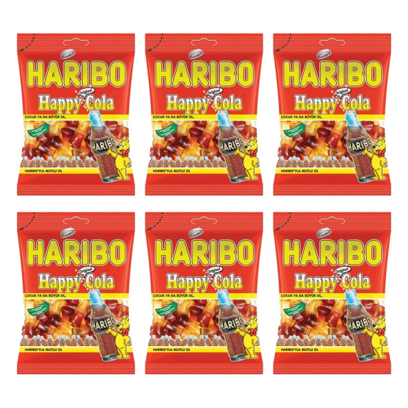 Haribo Happy-Cola 80 gr x 6 Adet ürün görseli 1
