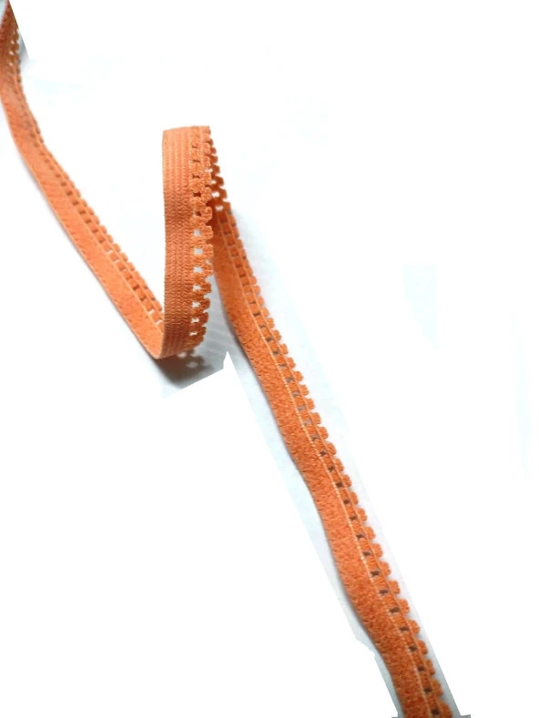 Lastik SOMON RENGİ faredişi desenli 8mm- 5mt  iç çamaşır Lastiği 1 Paket 5Mt ürün görseli 1