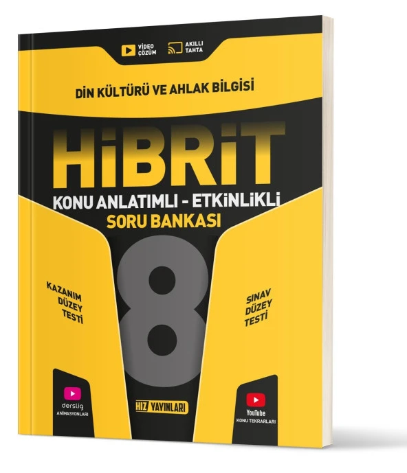 Hız Lgs 2025 8. Sınıf Din Kültürü Hibrit Konu Anlatımlı - Etkinlikli Soru Bankası ürün görseli 1