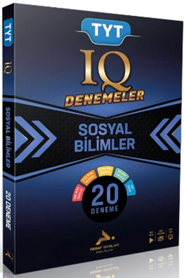 Paraf TYT IQ Sosyal Bilimler Video Çözümlü 20 Branş Deneme Paraf Yayınları ürün görseli 1
